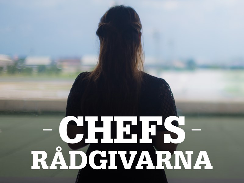 Bild på ensam chef och text: Chefsrådgivarna.